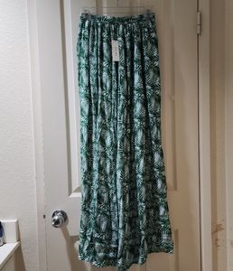 Palm leaves long skirt